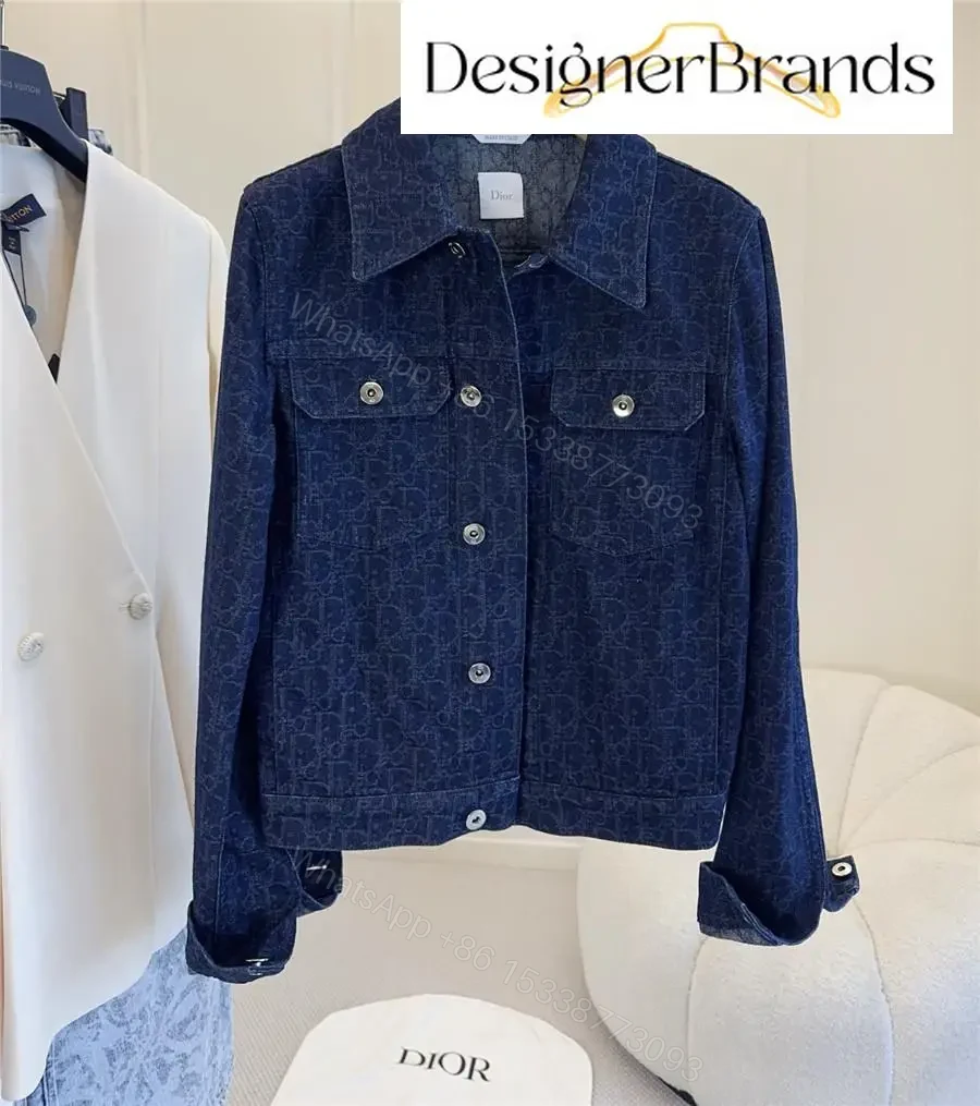 Dior Dark Blue Cotton Denim Oblique Jacket — view 1
