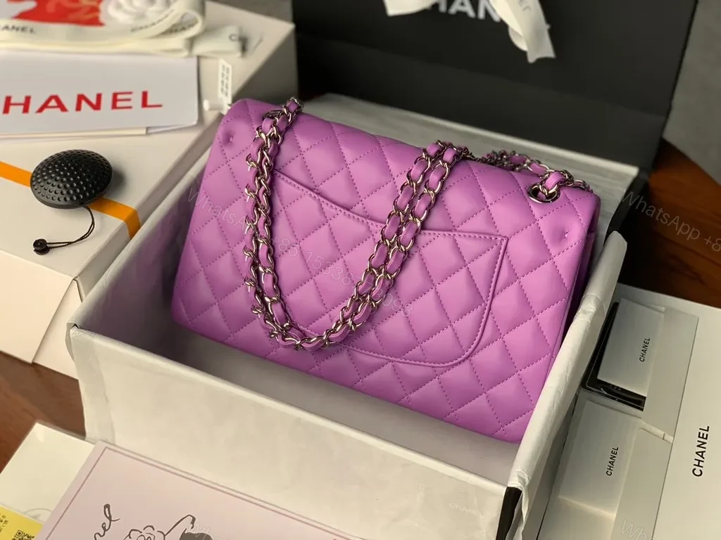 View 4 of Lavender Quilted Crossbody Bag â€“ Chic, Premium, Structured
