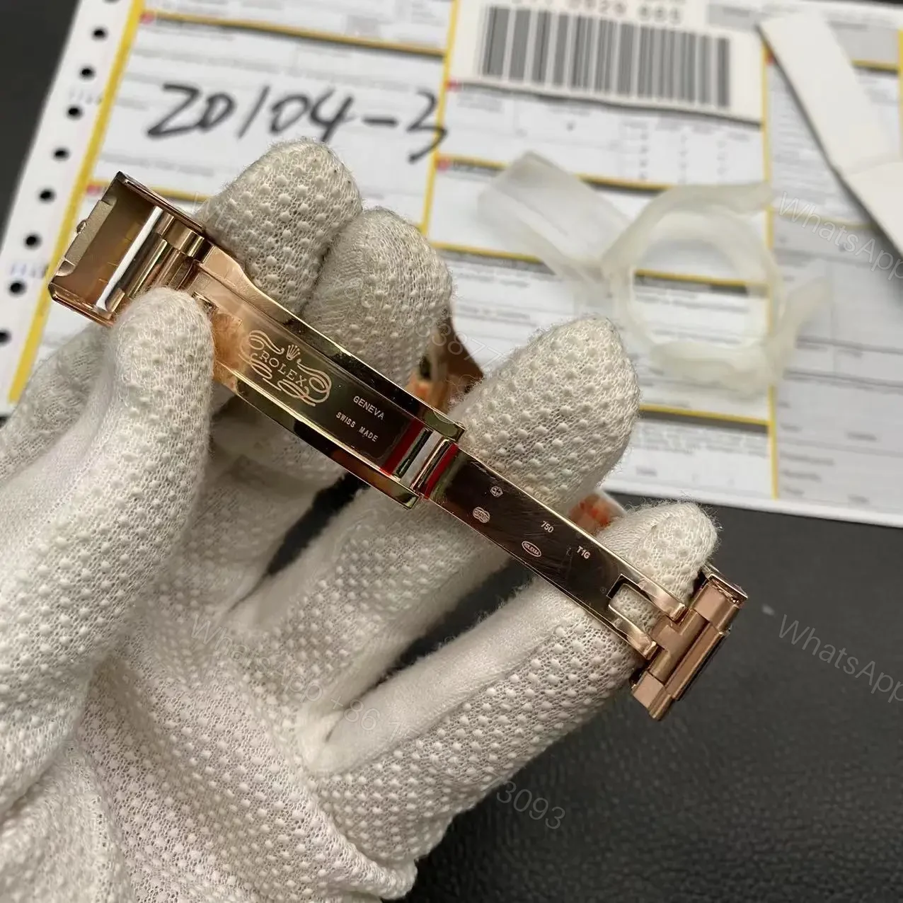 View 5 of Super Clone Rolex GMT Master 2 Rose Gold – Black Dial