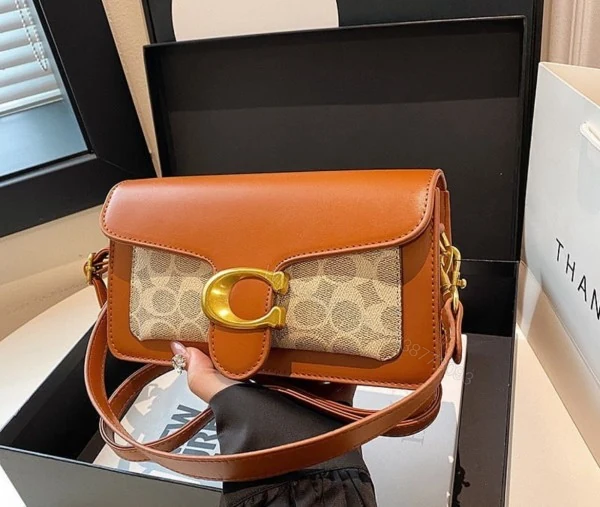 FIRST COPY Coach Tabby 26 Brown Mono Presbyopia Handbag — view 1