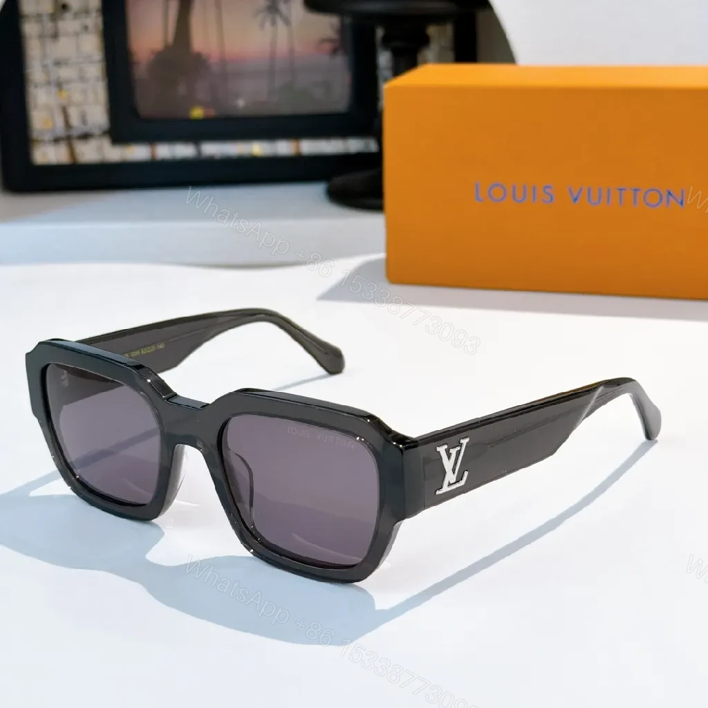 View 4 of Bold Tortoishell Sunglasses with LV Detail: Everyday Luxury Elevation