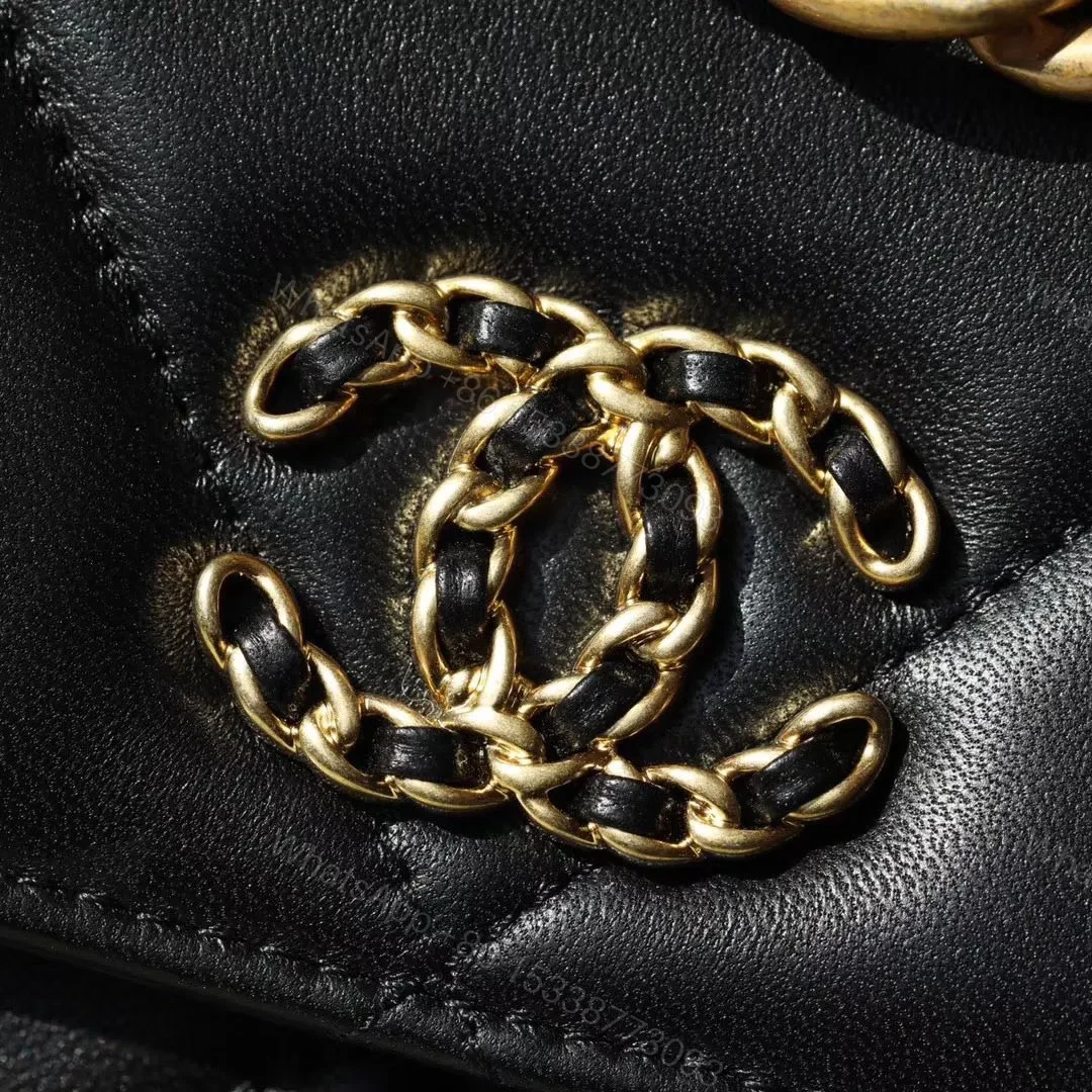 View 6 of Chanel Woc C19 Handbag Woman’s Lock Gold Black 19cm