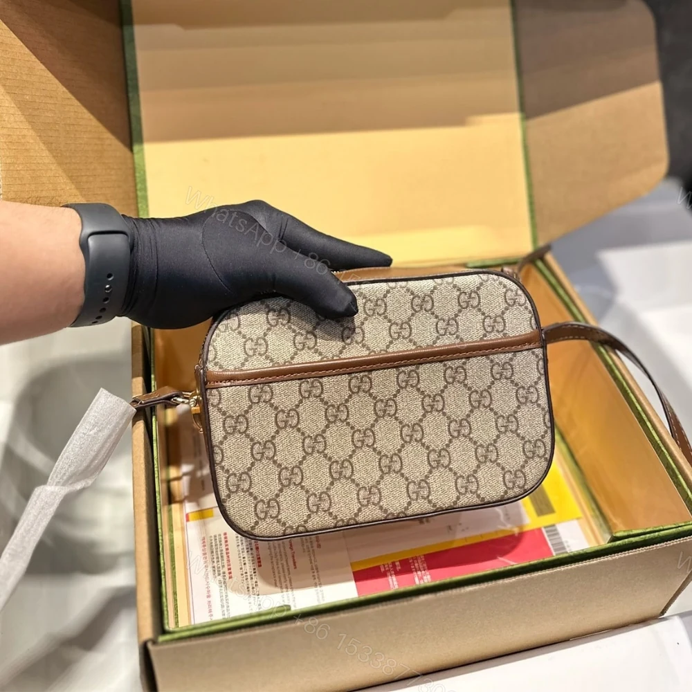 View 5 of Gucci Horsebit 1955 Mini Shoulder Bag Beige And Ebony 18Cm ‎760196 92TCG 8563