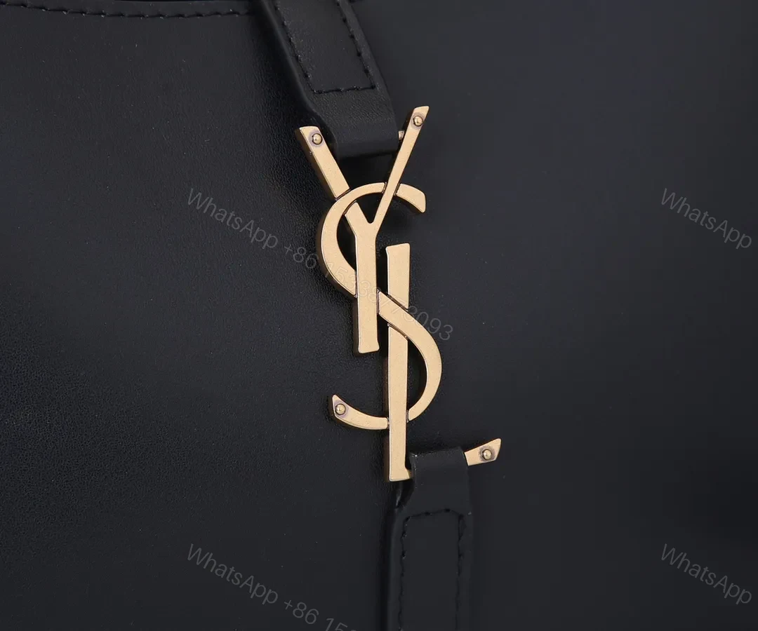 View 4 of Saint Laurent Smooth Calfskin Le 5 A 7 Mini Hobo Black