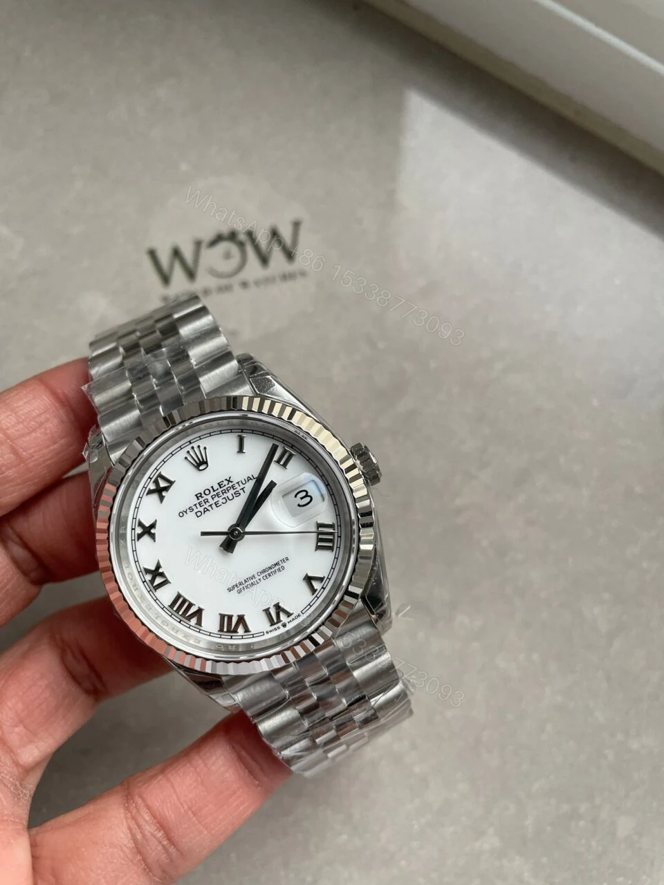 View 2 of VSF Factory 1:1 Rolex Datejust 41mm 16030 Roman markers White dial VS3235