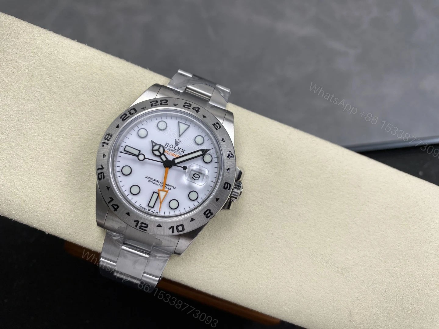 ROLEX 一比一 男款 Explorer II 白面GMT探險者腕錶 經典款 — view 1