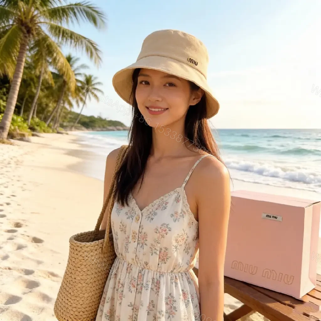 View 3 of Soft-Tone Beige Canvas Bucket Hat, Subtle Luxury, Everyday Essential