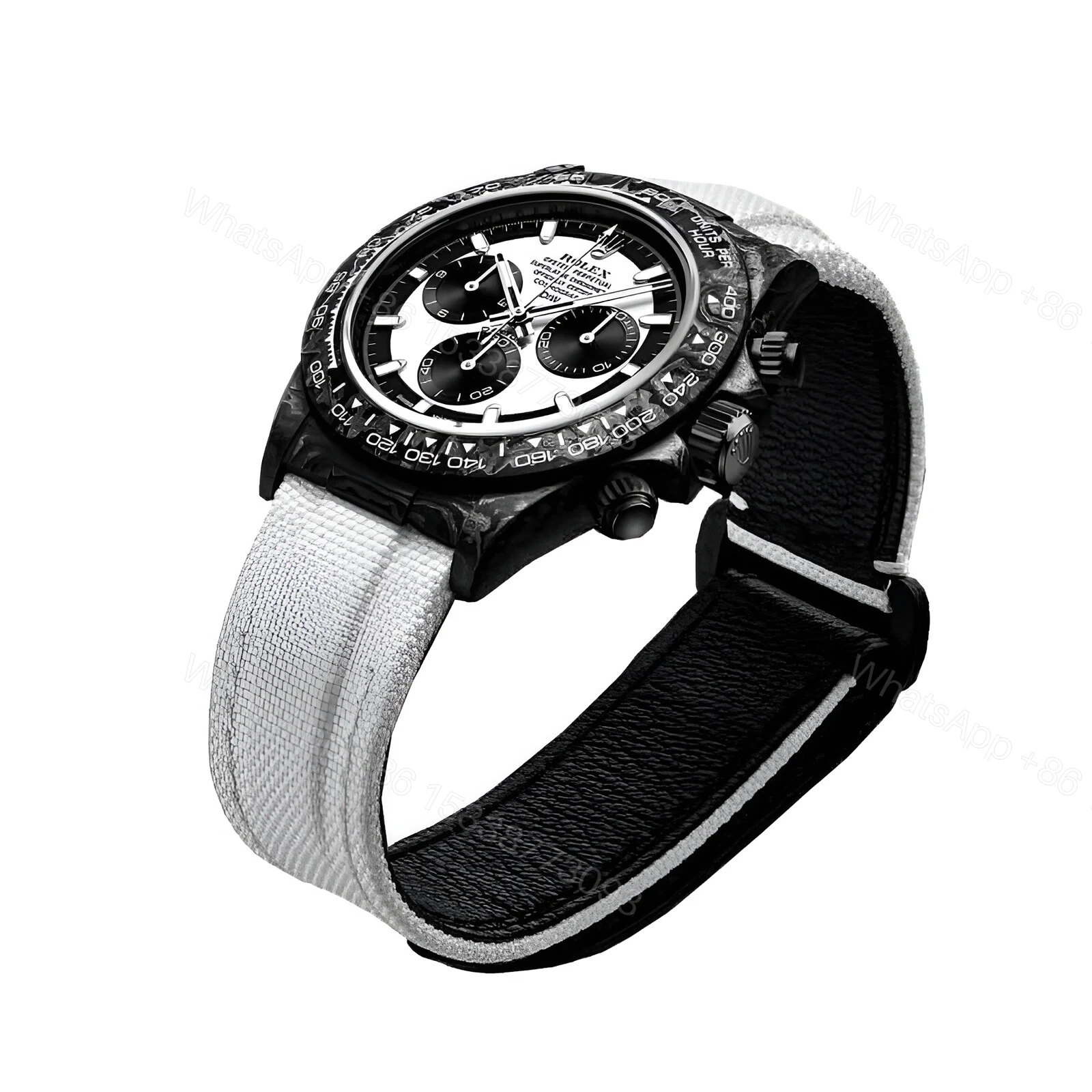 View 3 of Rolex Daytona Carbon Cosmograph Cream Dial 4130CR Replica