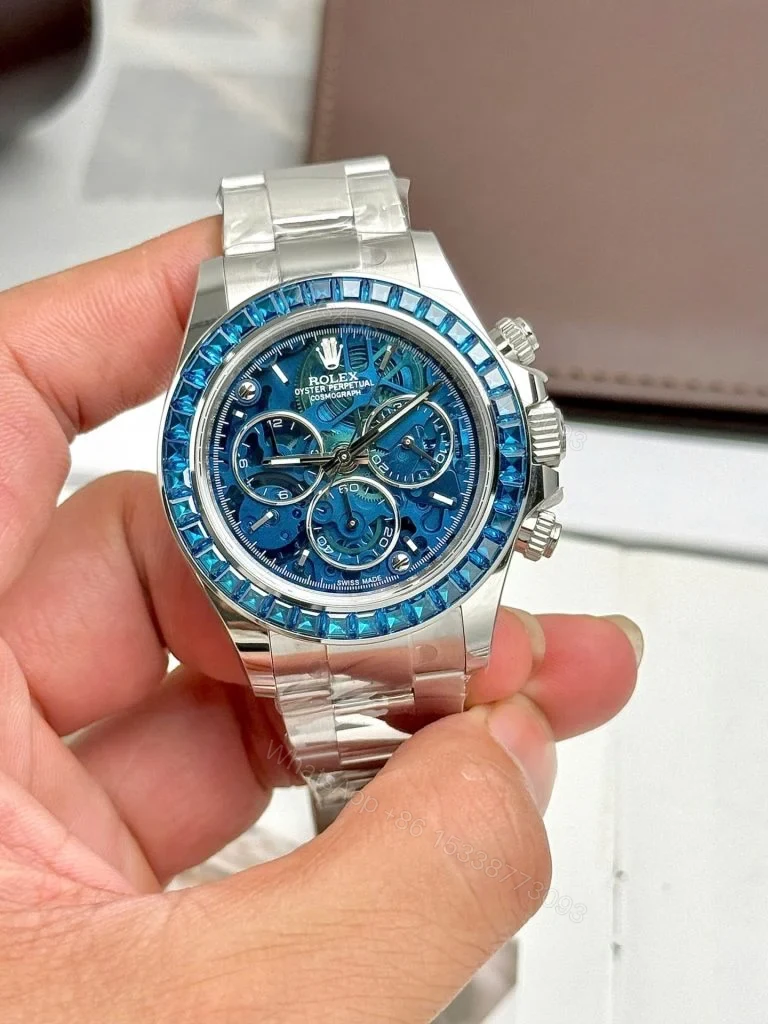 View 8 of Replica Rolex Cosmograph Daytona Arolla Challenge Blue Dial 40mm