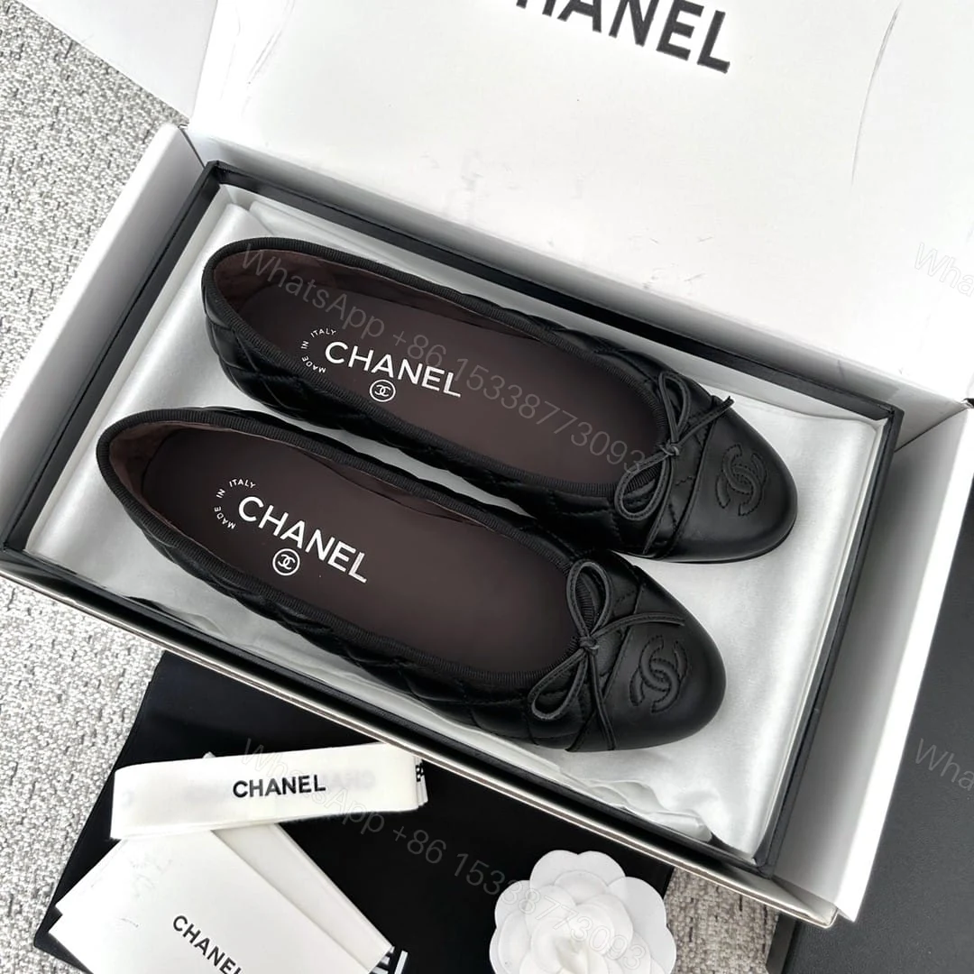 View 6 of Chanel Ballerina Flats Black G26250 X01725 94305
