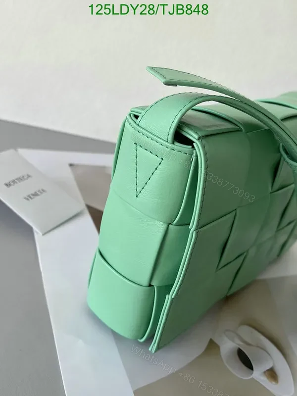 View 78 of Bottega Veneta Premium Nappa Leather Intrecciato Weave Bag with Magnetic Fastening BV9101
