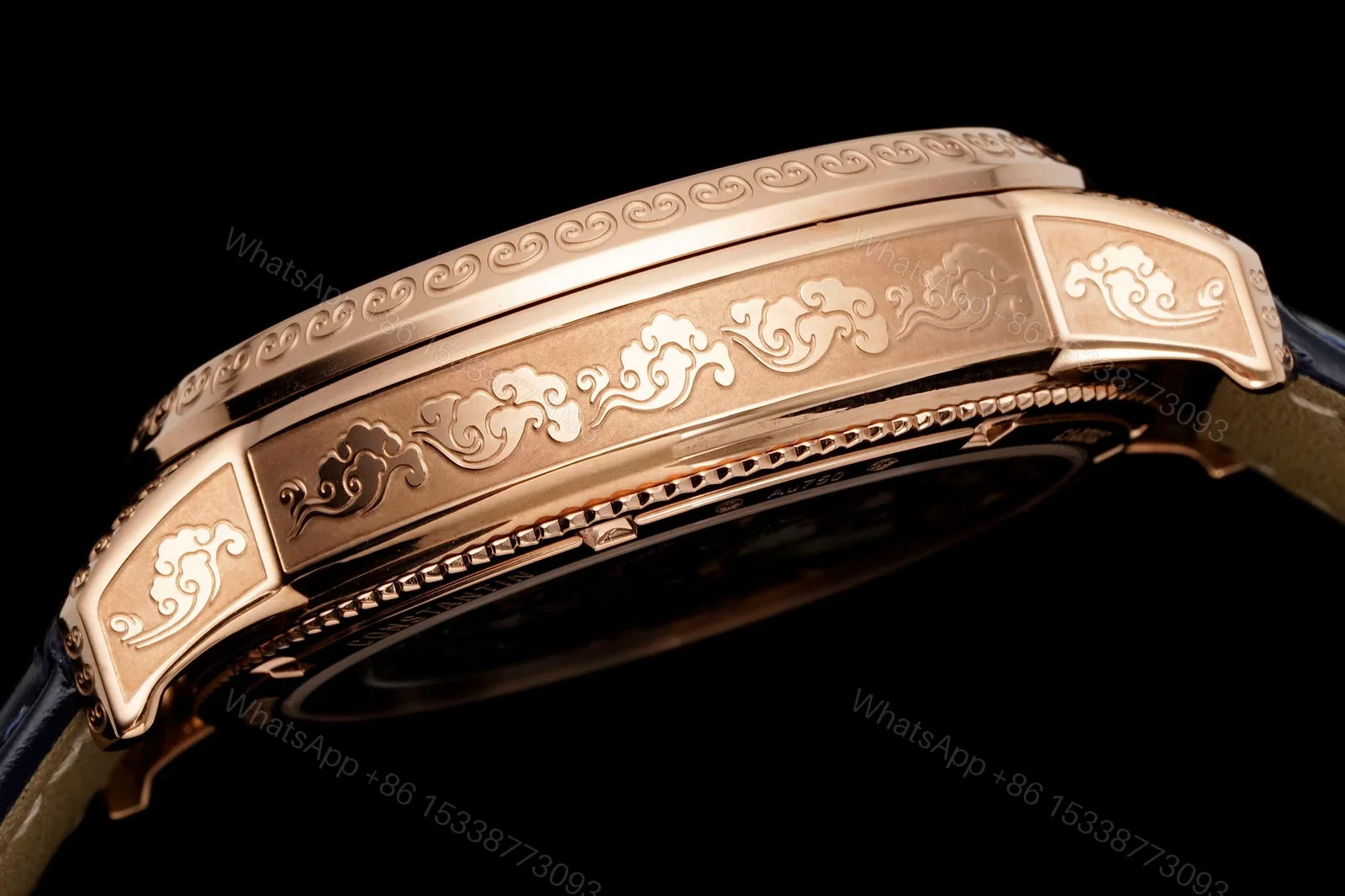 View 8 of Vacheron Constantin Traditionnelle Tourbillon Phoenix and the Dragon Pink Gold Blue Dial 6040T/000R-B960