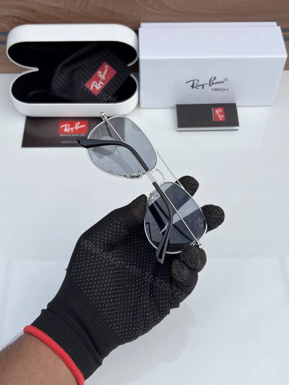 View 3 of First Copy Rayban 3026 Silver Day Night Glass