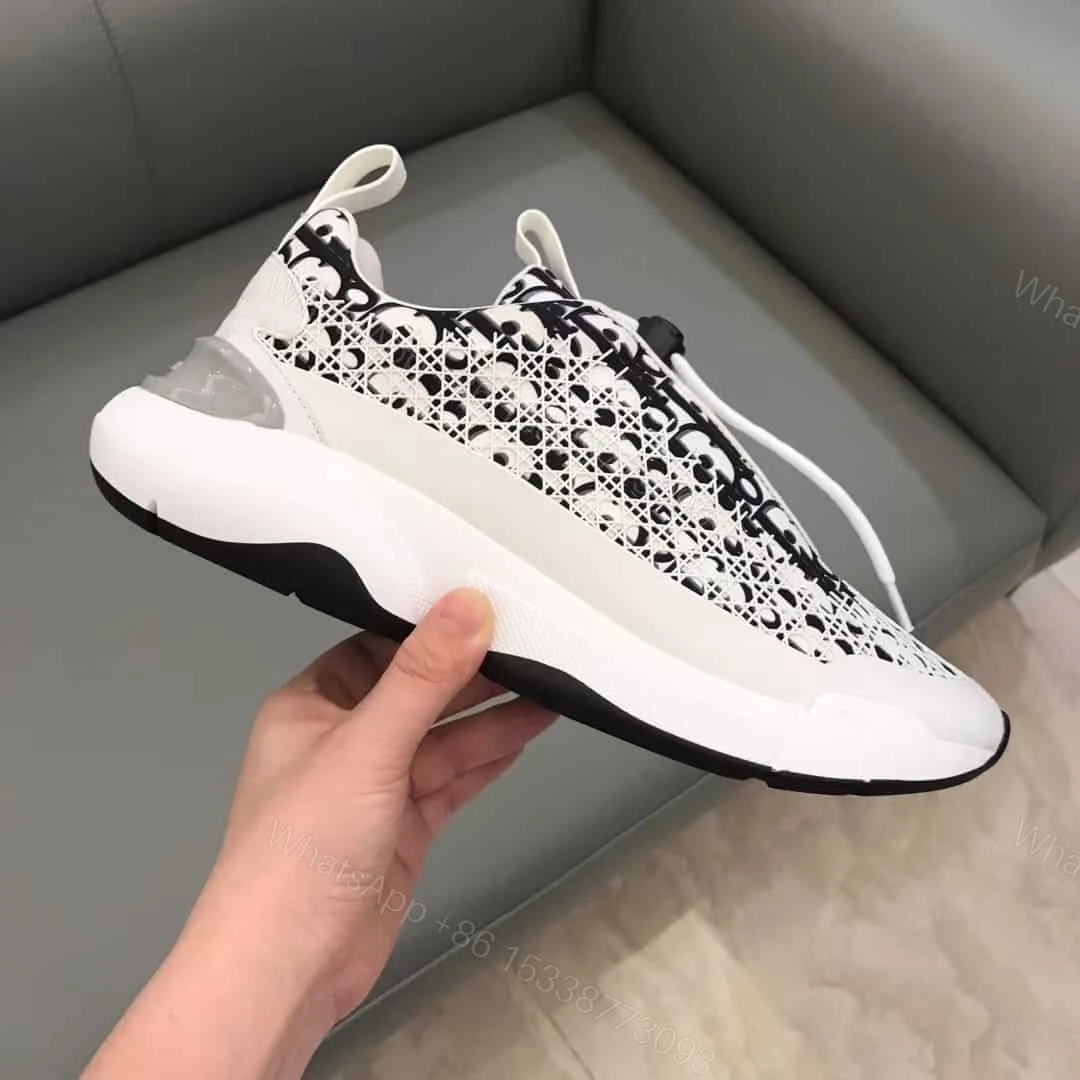 View 2 of DIOR B24 CANNAGE MOTIF BLACK SNEAKER – CD21