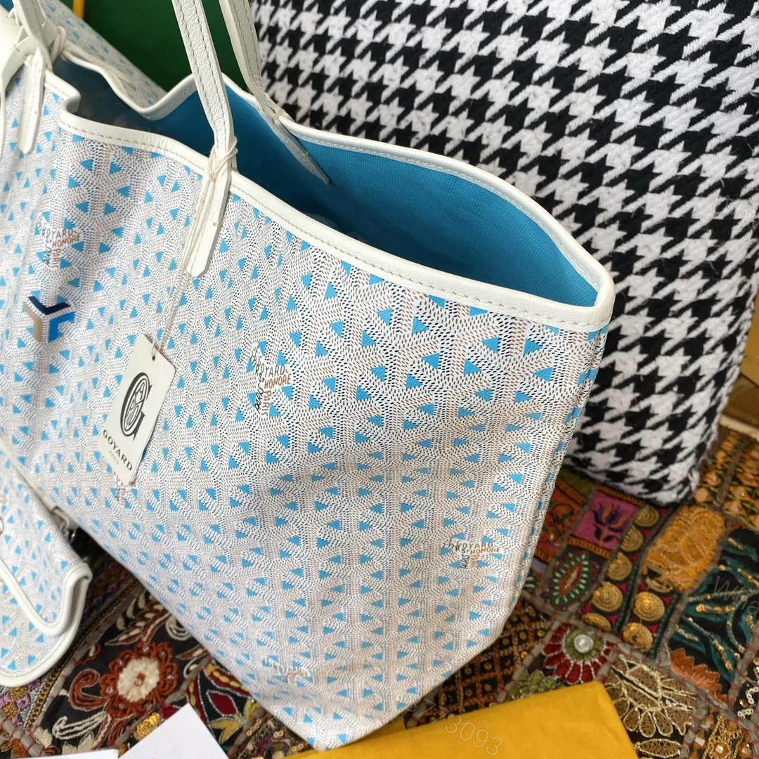 View 4 of Goyard limited edition Saint Louis Claire-Voie GM Bag /Tote – Blue