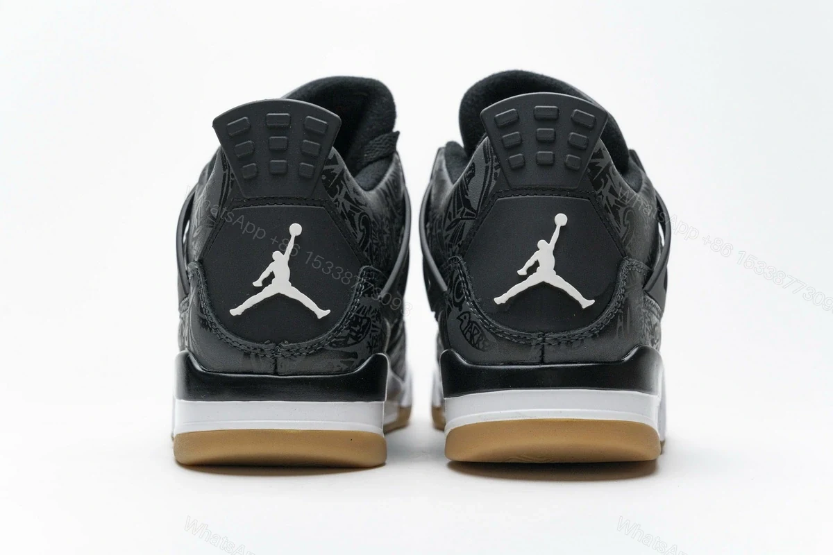 View 8 of Air Jordan 4 Retro Laser Black Gum CI1184-001