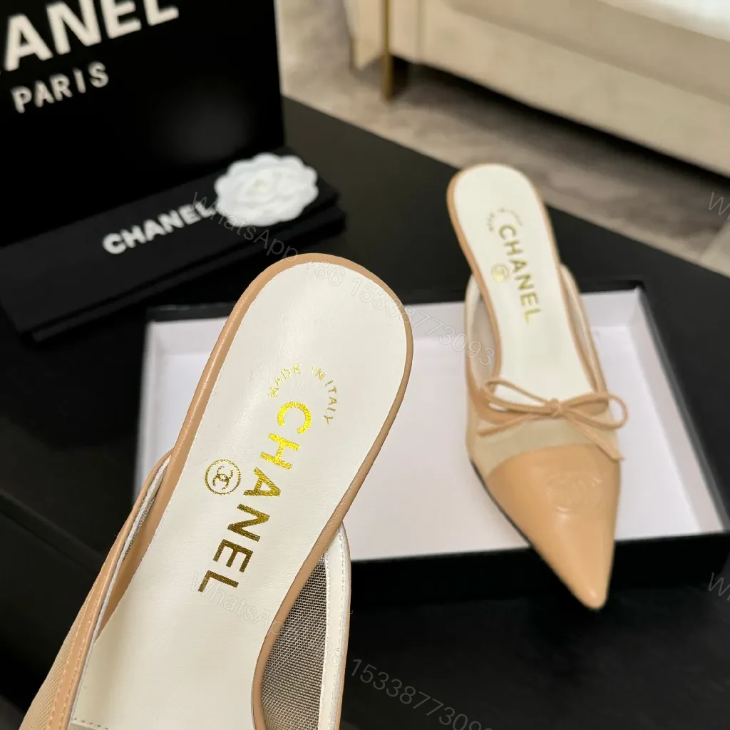 View 6 of Chic Nude-Patent Mule with Sculpted Block Heel