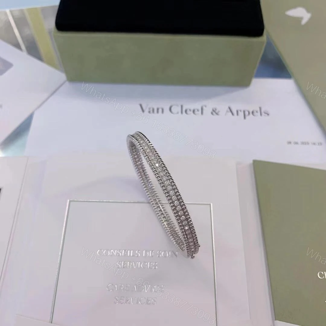 View 2 of Van Cleef & Arpels Perlée Diamond Bracelet 1 Row VCARP27B00