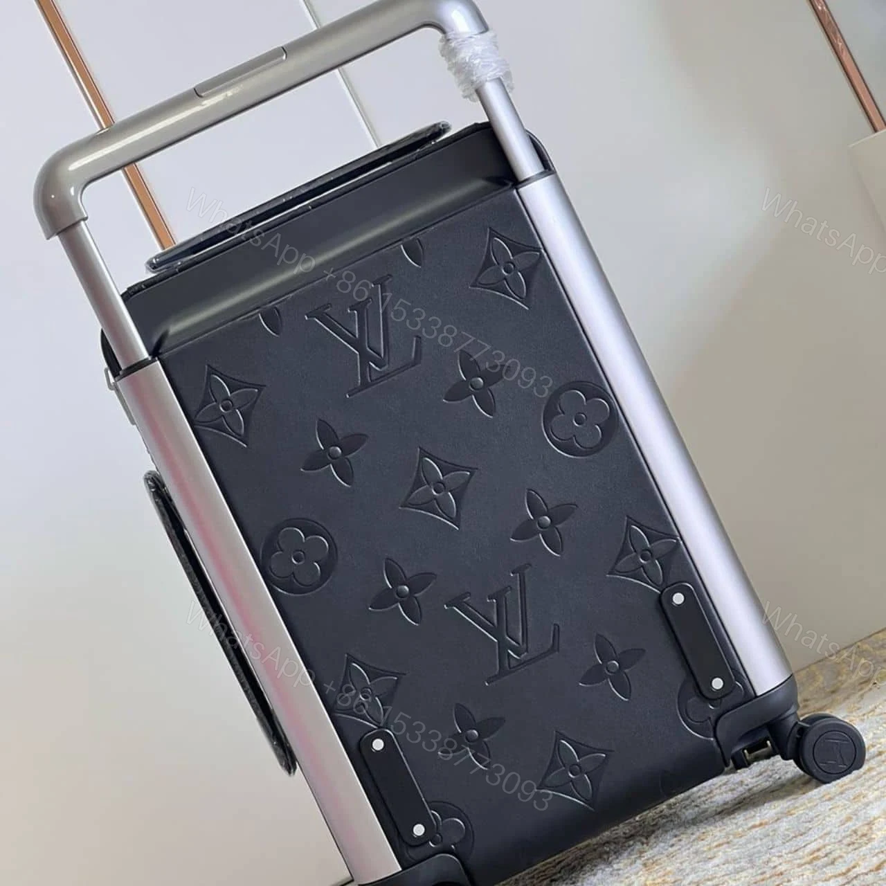 View 4 of Louis Vuitton Horizon 55 Carry On Suitcase Monogram Empreinte Giant Black 55Cm M46115
