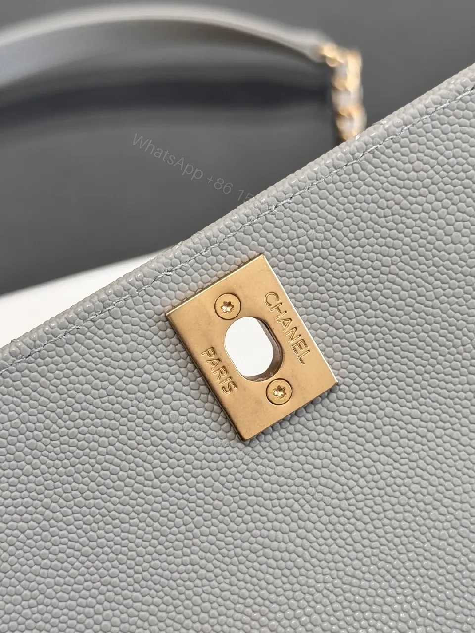 View 9 of Light Grey Quilted Camera Bag: Modern Texture, Classic Charm