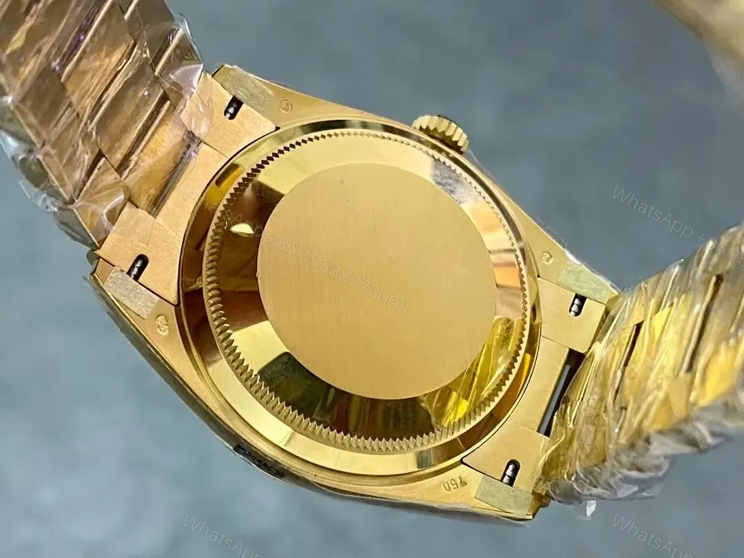 View 7 of Best Rolex Day-Date 36 Gold replica 36MM Black Dial President Bracelet Edition RG-DAYDATE36-GOLD-BLACK-PRESIDENT