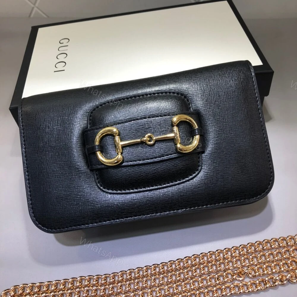 View 2 of Gucci Horsebit 1955 Wallet With Chain Black 20Cm 621892 0YK0G 1000