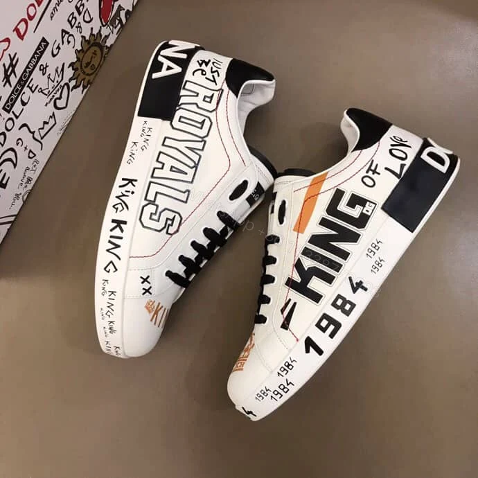 View 6 of DOLCE & GABBANA PORTOFINO SNEAKERS IN PRINTED NAPPA CALFSKIN – DG12