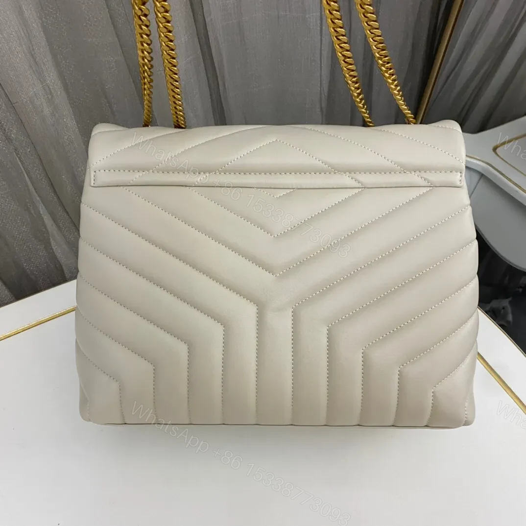 View 3 of SAINT LAURENT SM LOULOU MONOGRAM QUILTED LEATHER BAG
