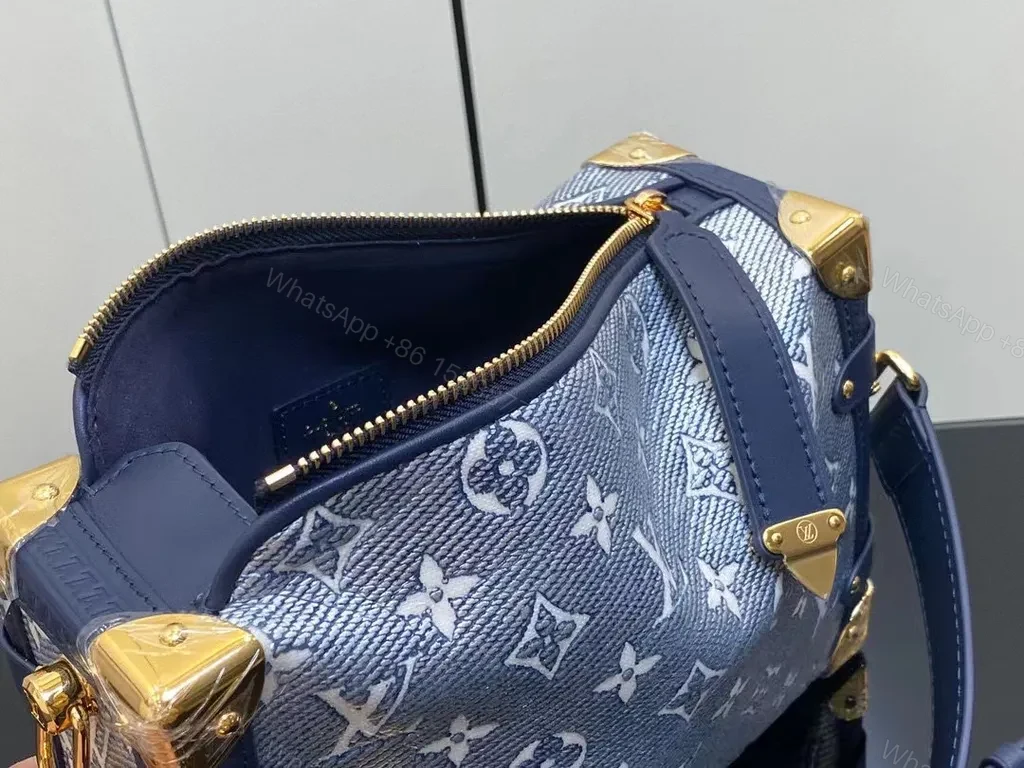 View 6 of Chic Navy Monogram Satchel â€” Everyday Luxury Bag