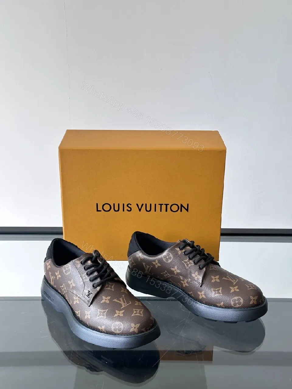 View 5 of Bold Monogram Low-Top Sneakers: Luxe Pattern, All-Day Comfort