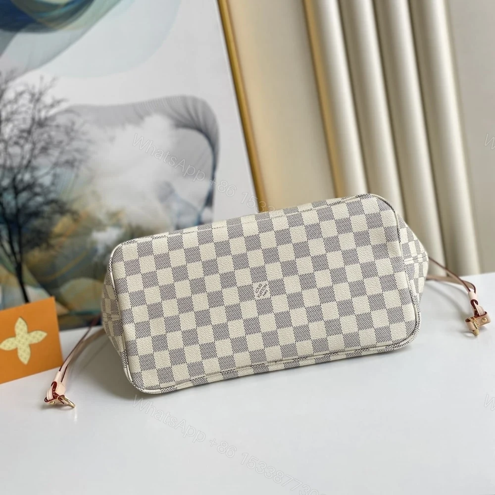 View 4 of Louis Vuitton Neverfull GM Damier Azur Canvas 39Cm N41360