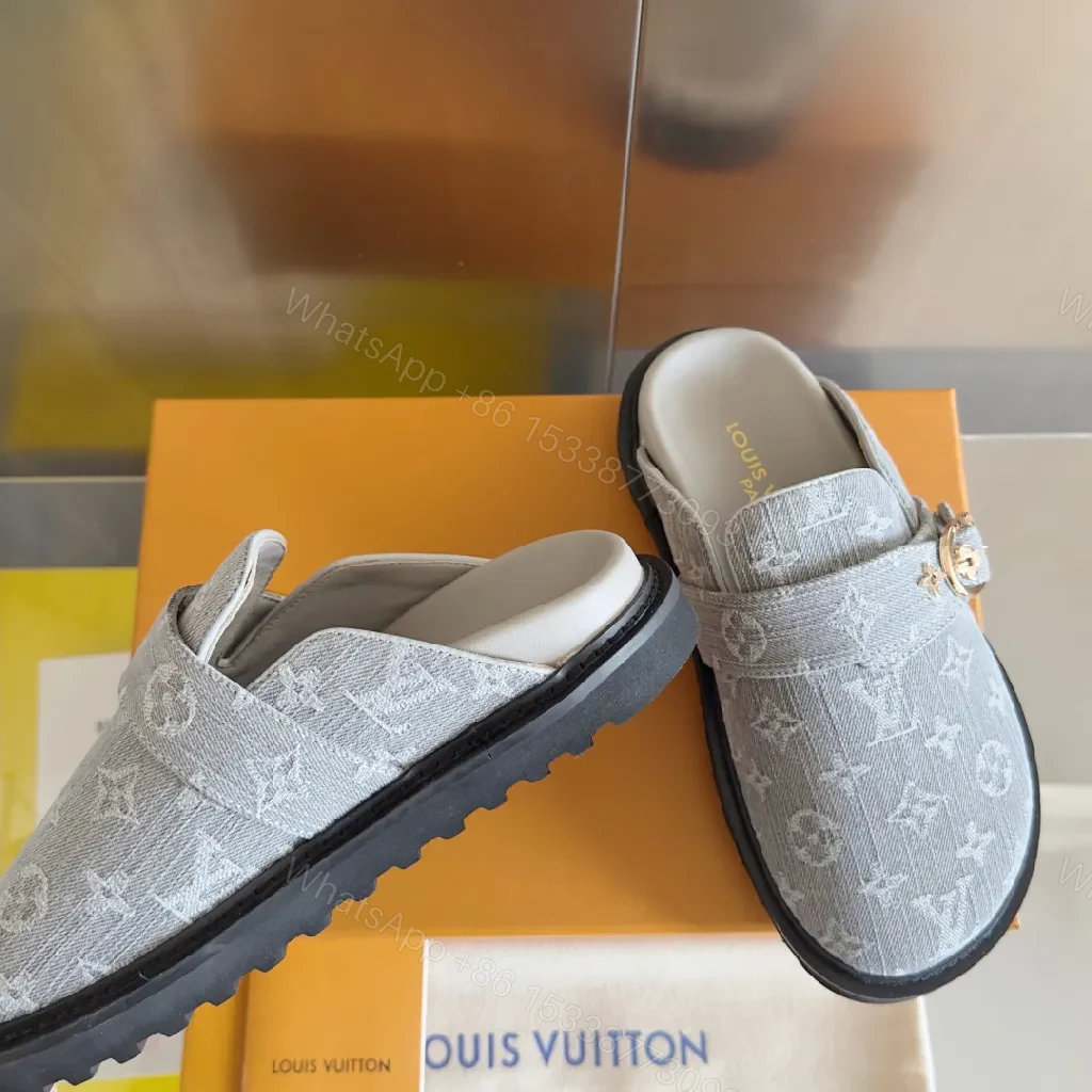 View 9 of Soft Monogram Velour Mules: Elevated Casual Luxury