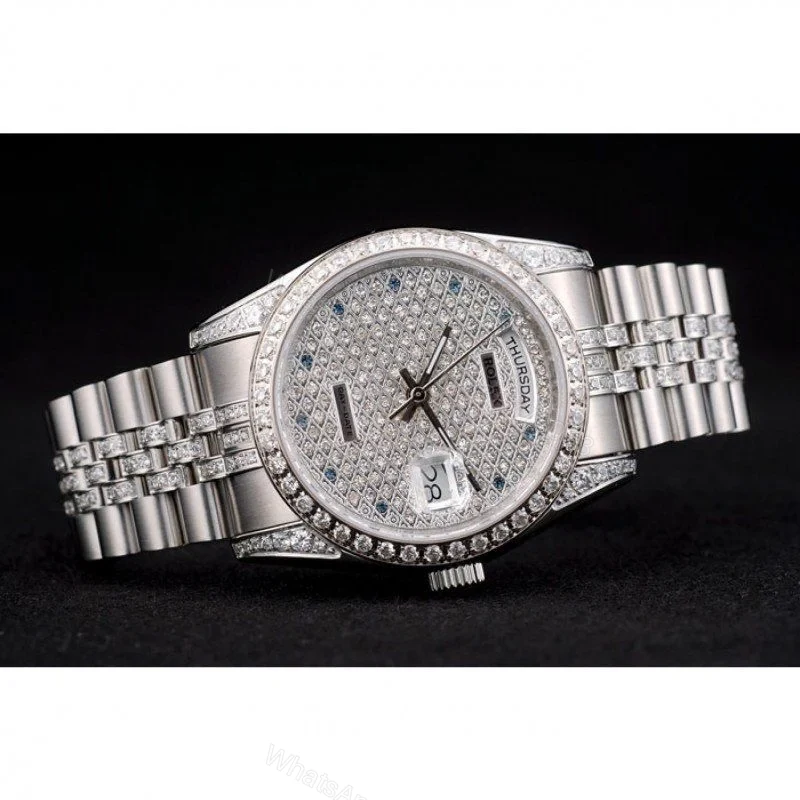 View 4 of Replica Rolex Day-Date Diamond Dial 41985 36 mm