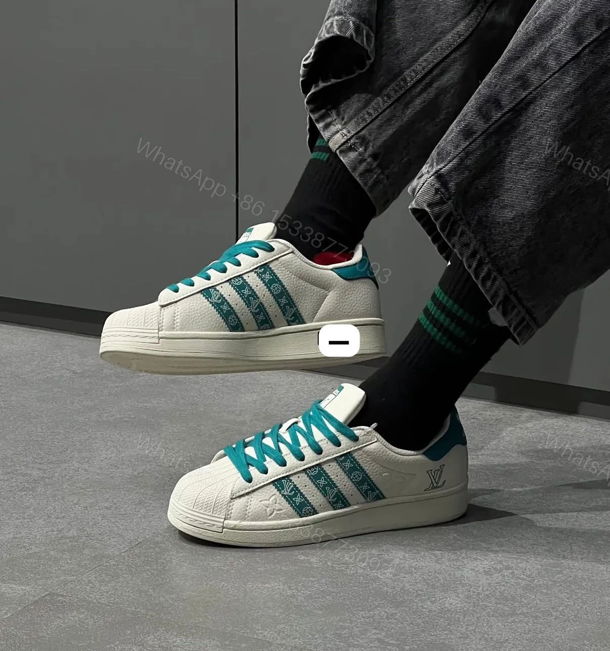 View 3 of ADIDAS ORIGINALS SUPERSTAR X LOUIS VUITTON EMBOSSED