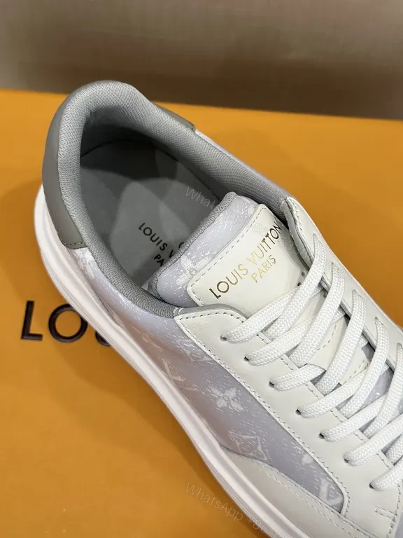 View 5 of Chic White Texture Sneakers: Premium Casual Luxe High-Top