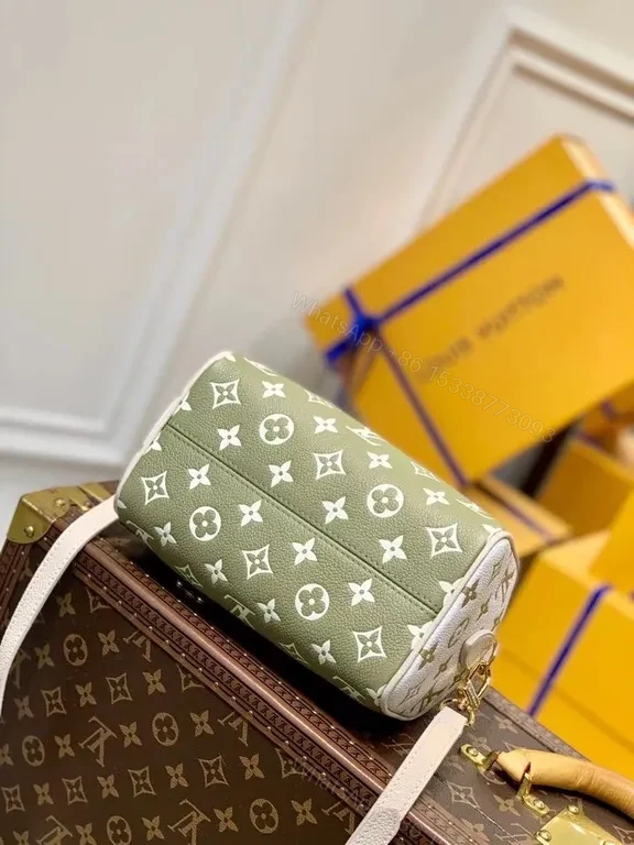 View 2 of Chic Monogram Mini Satchel: Sage Ivory Luxe Leather Crossbody