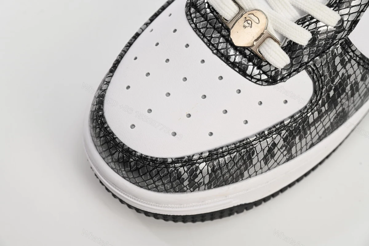 View 11 of A Bathing Ape Bape Sta Low Black Black Snake Skin 1180 191 009