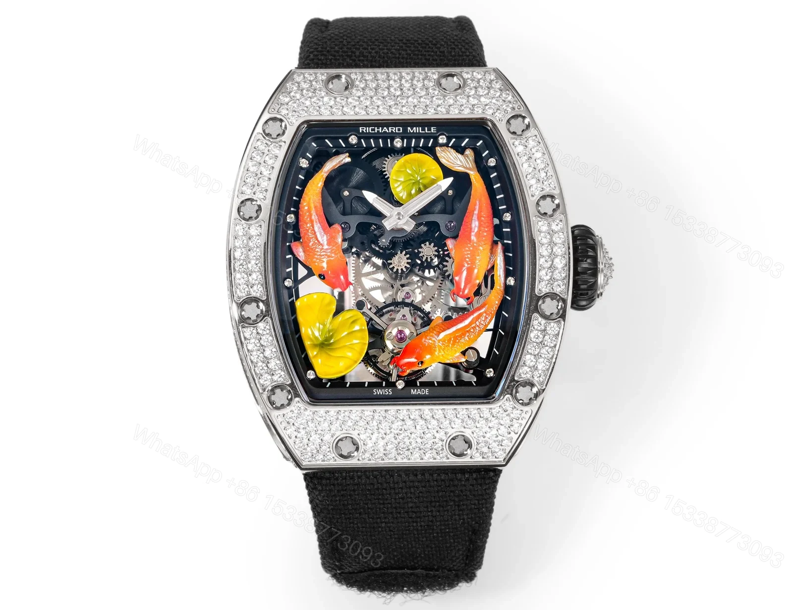 Richard Mille RM S10 Koi Tourbillon Red Gold Diamond Artistic Watch RMS10-KOI-01 — view 1
