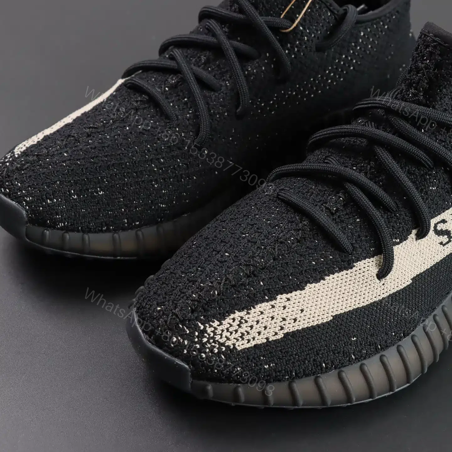 View 5 of Adidas Yeezy Boost 350 V2 Core Black White Reps