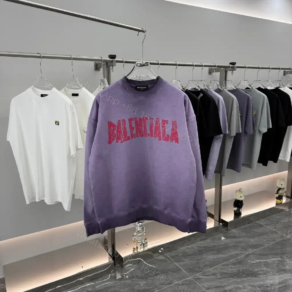 Lavender Cotton-Blend Oversized Logo Hoodie, Luxe Streetwear — view 1