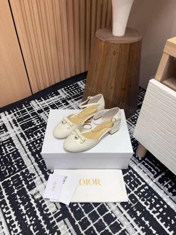 View 4 of Elegant Satin Heels: Dior-Detail Slingbacks, Ivory, Luxury Pumps