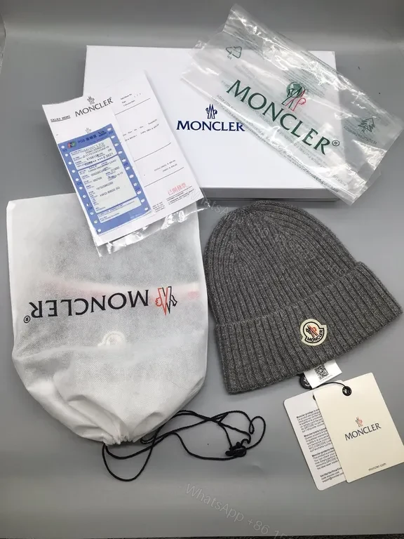 View 7 of Soft Rose Moncler Beanie: Warmth, Subtle Luxury, Knit Hat