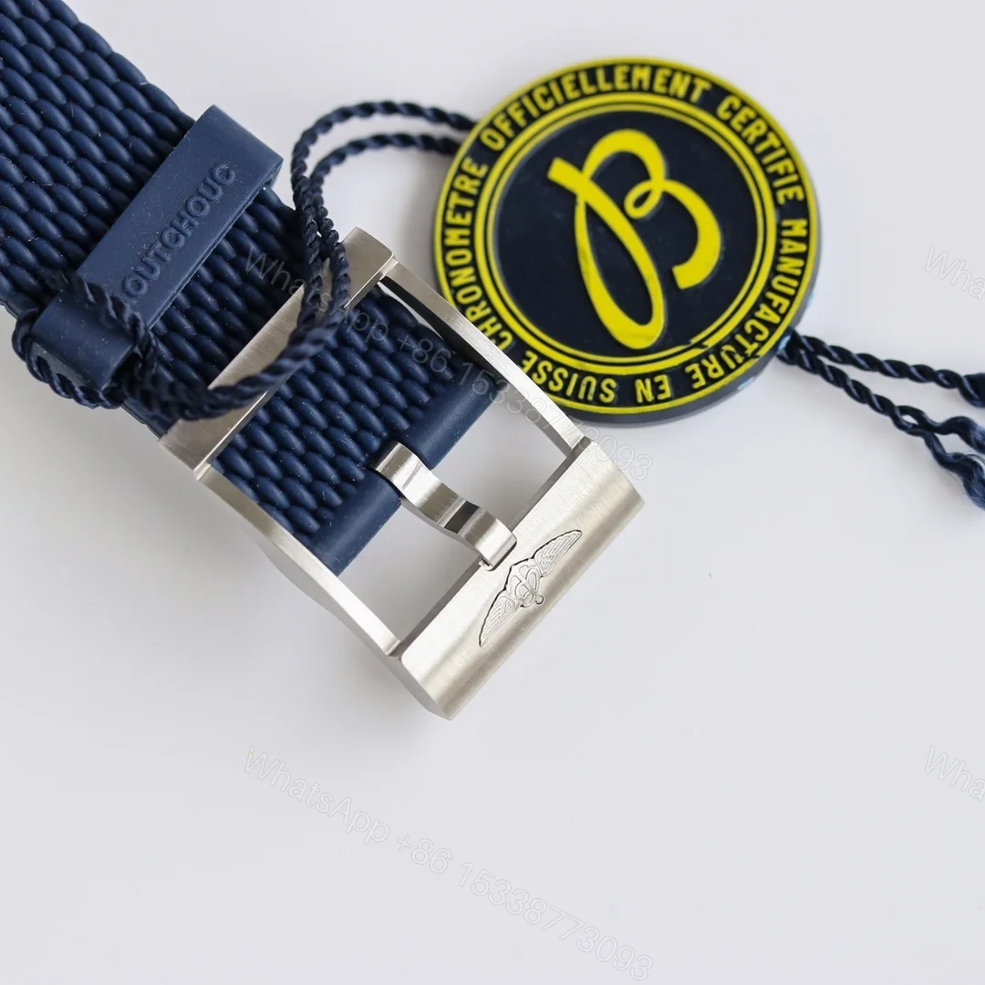 View 9 of Breitling Superocean Heritage Blue Replica Rubber Strap 46MM Premium AB2020161C1S1