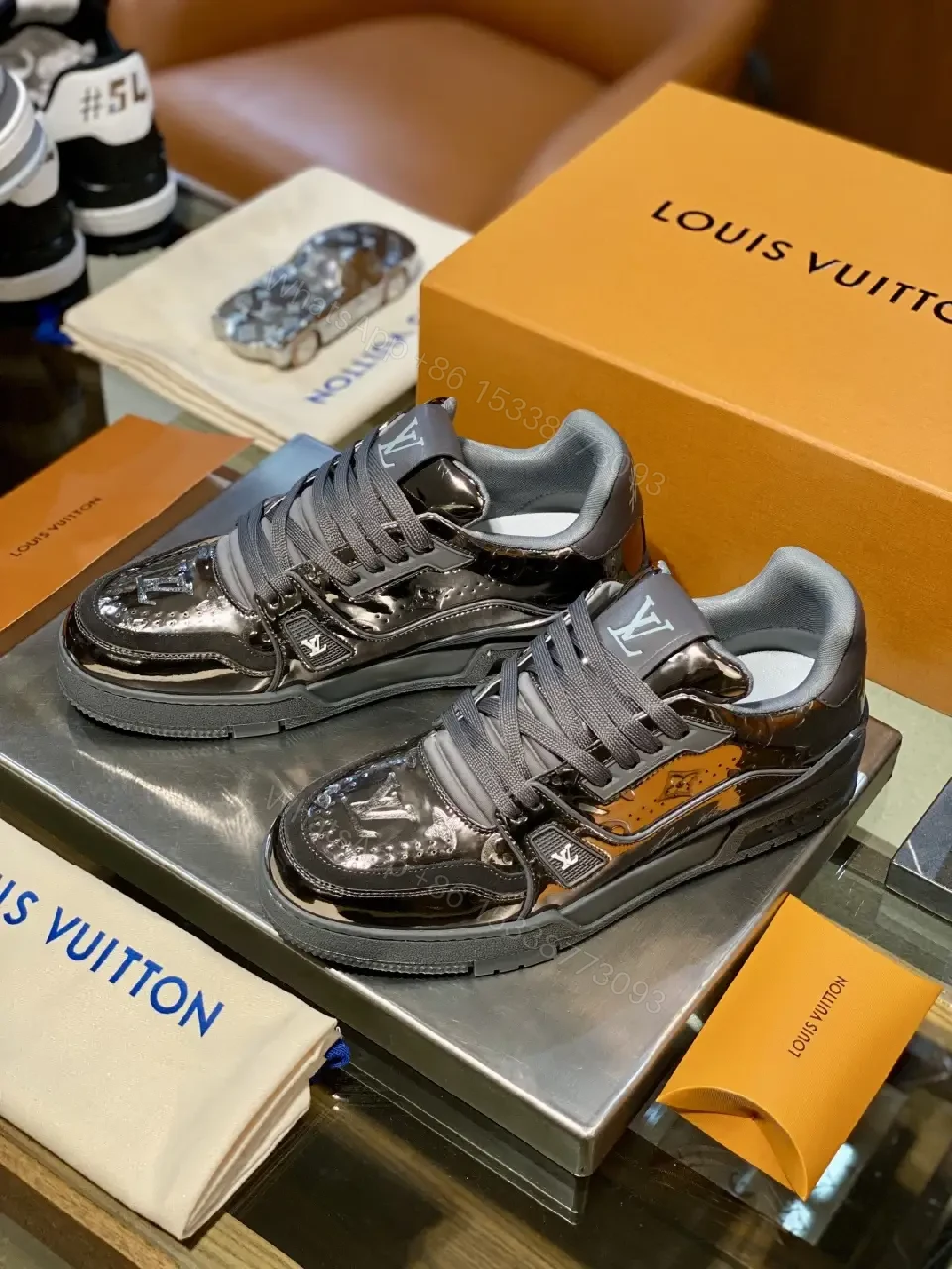 View 4 of Texture-Forward Luxury Sneakers: Modern Comfort, Signature Detailing