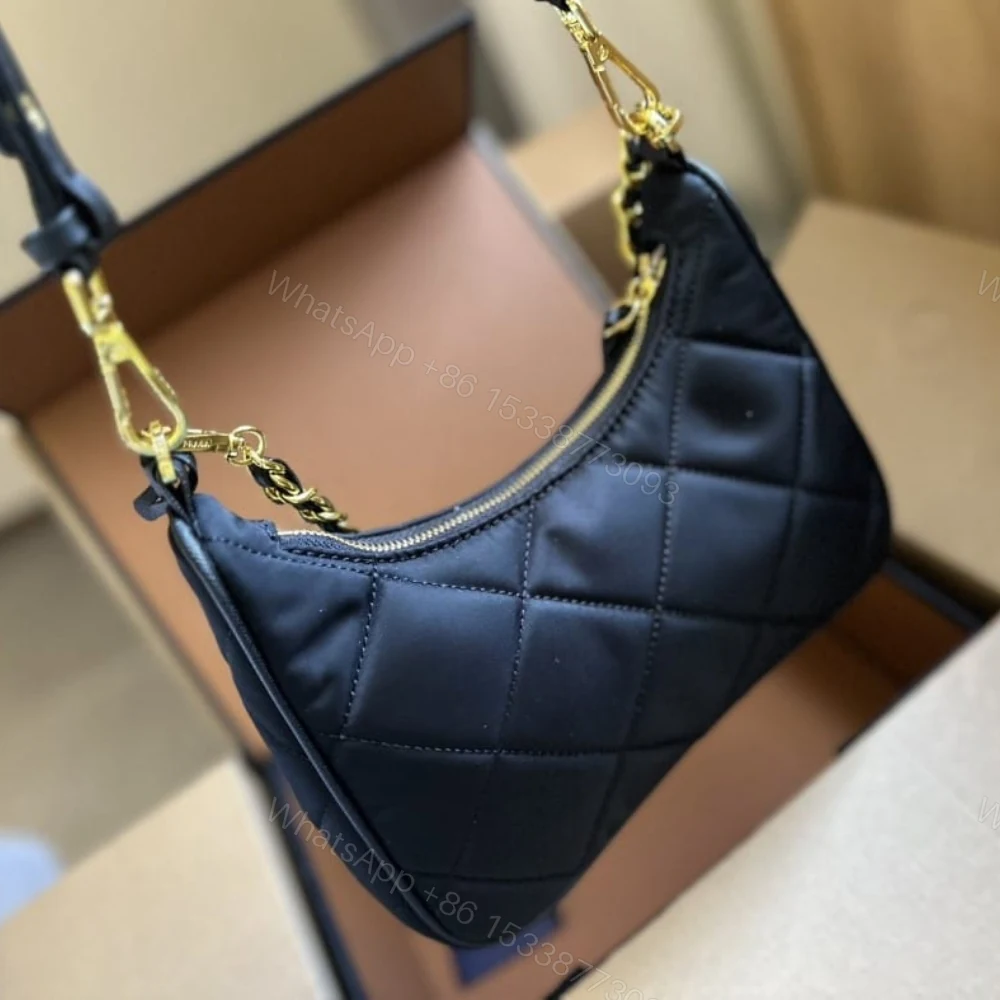 View 7 of Prada Re Edition 1995 Chaîne Re Nylon Mini Bag Black 22Cm 1BC204 2AOS F0002 V QOO