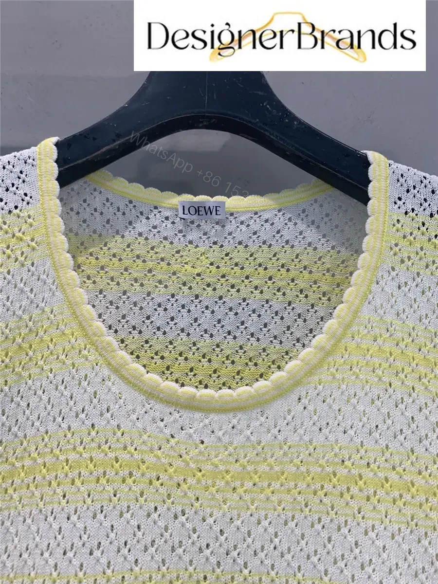 View 4 of LOEWE Paula Ibiza Cotton-Blend Short-Sleeve Knit Sweater