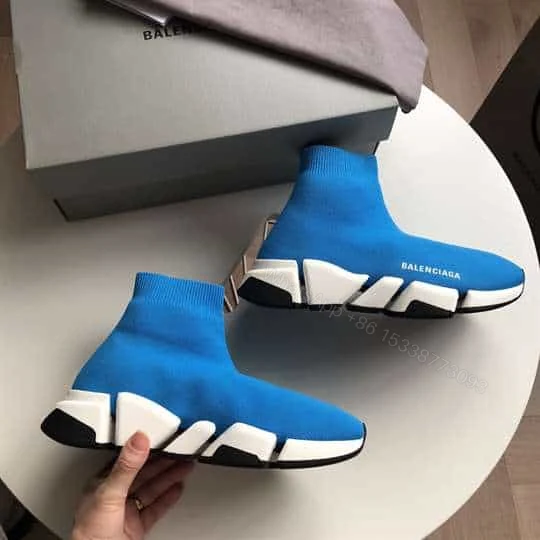 View 4 of BALENCIAGA SPEED 2.0 SNEAKER IN BLUE – BB147