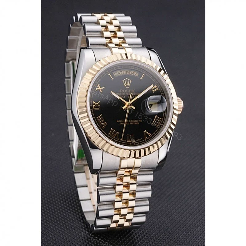 View 3 of Superclone Rolex Day-Date Black Dial SRL78 36 mm