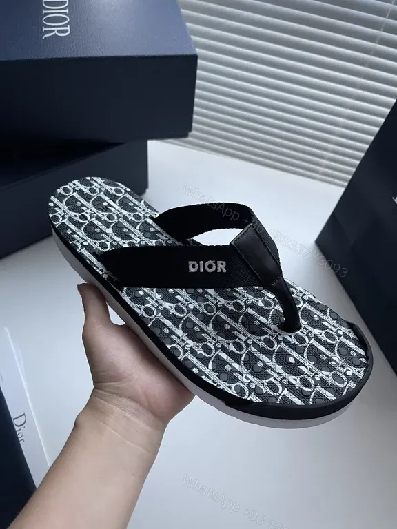 Patterned Monogram Flip-Flops: Luxe Comfort Sandals — view 1