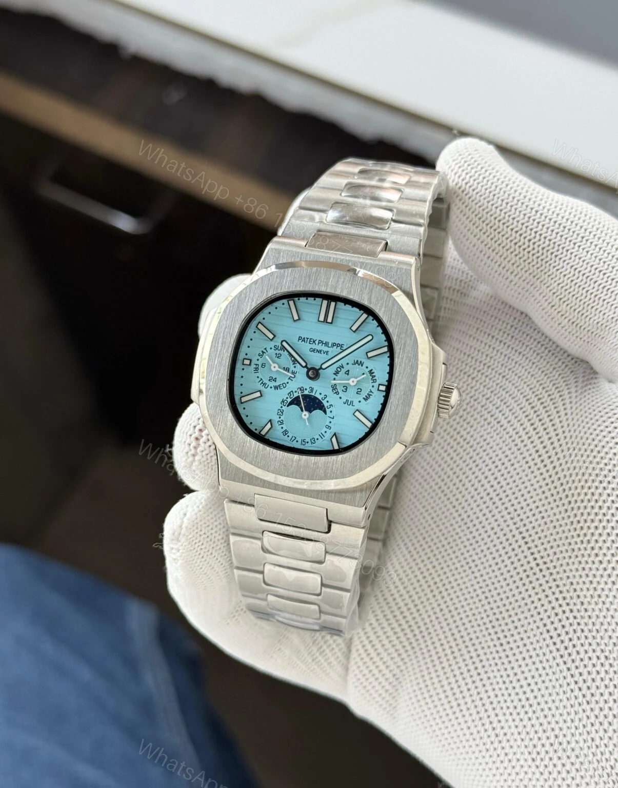 View 3 of Patek Philippe Calendar Perpetual 42mm Silver Dial Automatic